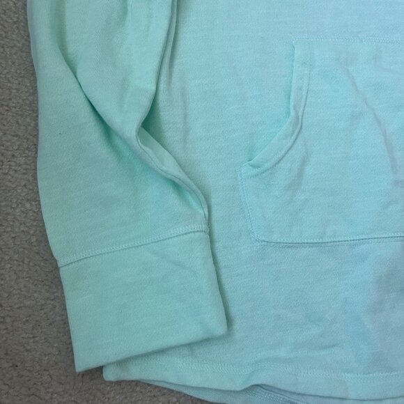 NWT Lace-Up Hoodie Tunic Mint Green SO by Kohls Size L - Picture 6 of 8